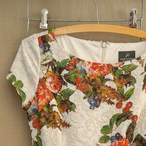 NWT - ADRIANNA PAPELL, floral dress with sequin detail, formal
